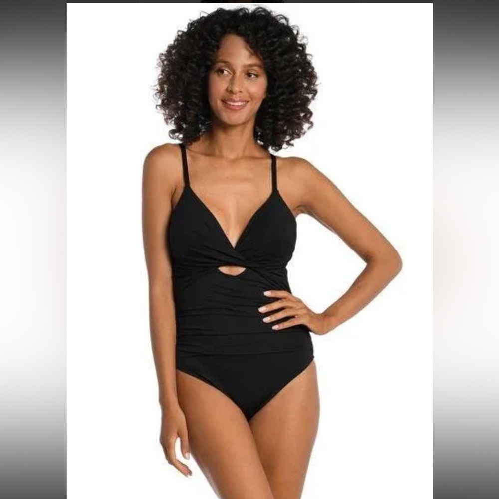 La Blanca Womens Keyhole One-Piece Swimsuit - NWOT